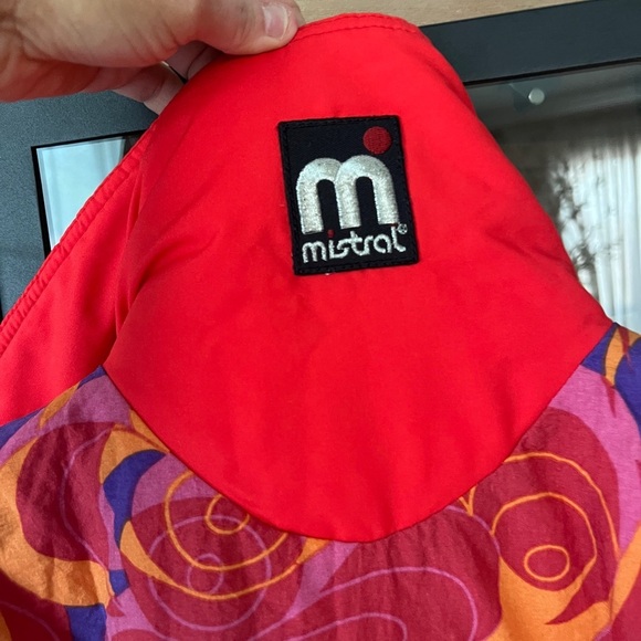 Vintage Mistral ski suit red pockets zip up long women’s belt bag pattern - Picture 6 of 9